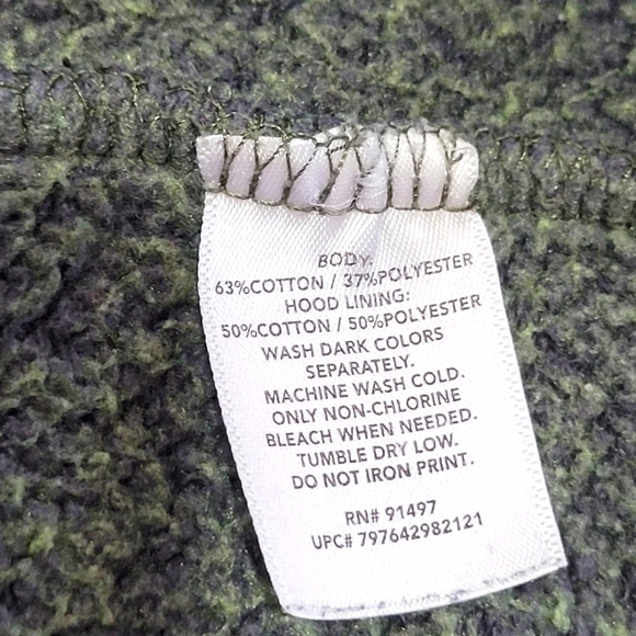 XL Cotton Blend Graphic "Texas" Kangaroo Pocket Long Sleeve Hooded Sweatshirt - Picture 4 of 6